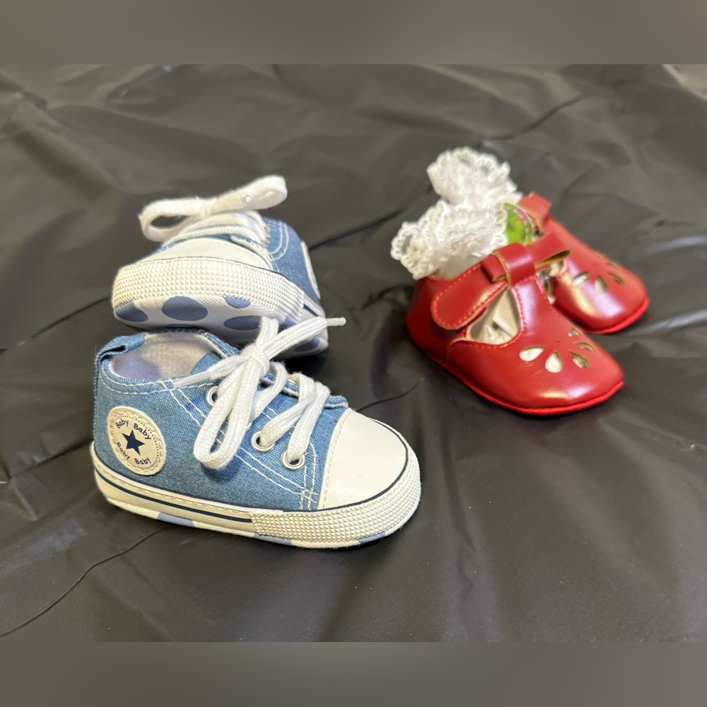 Valen Sina Newborn Baby Girl Shoes - Picture 2 of 3